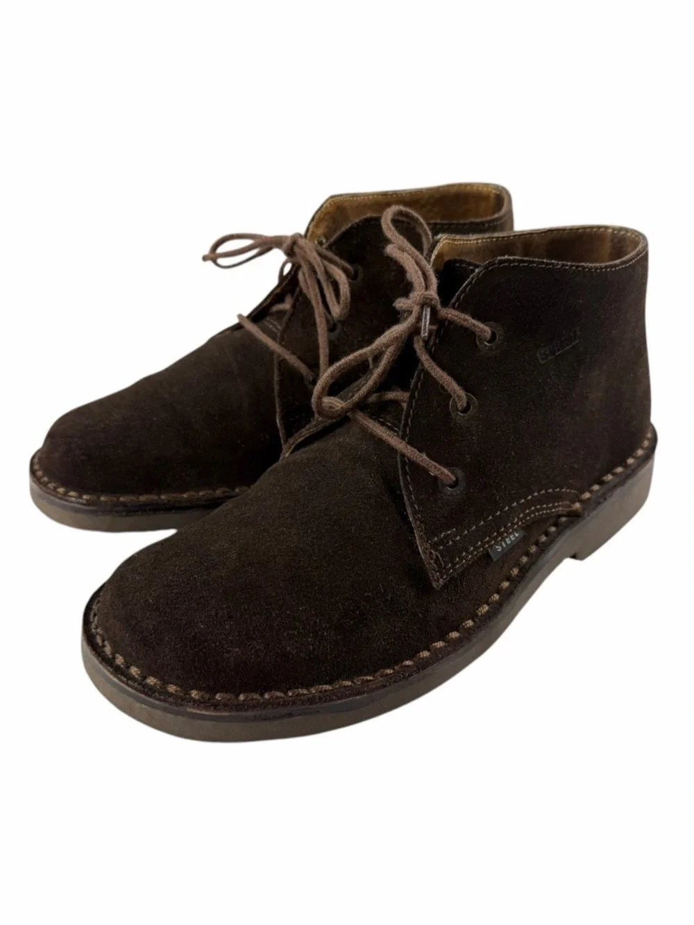Steel Boots Men’s Brown Suede Desert Chukka Boots Size 10